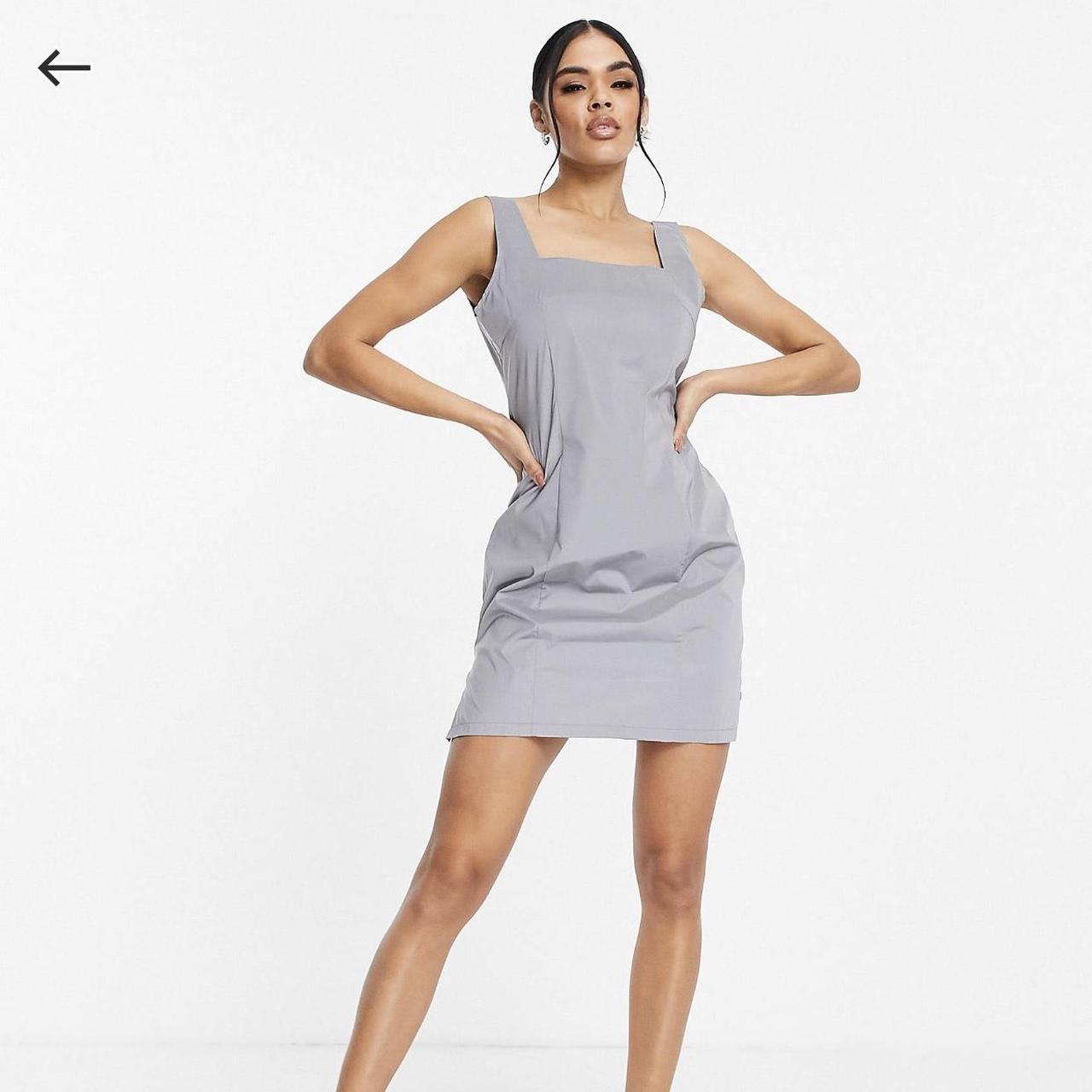 Silver dress outlet missguided