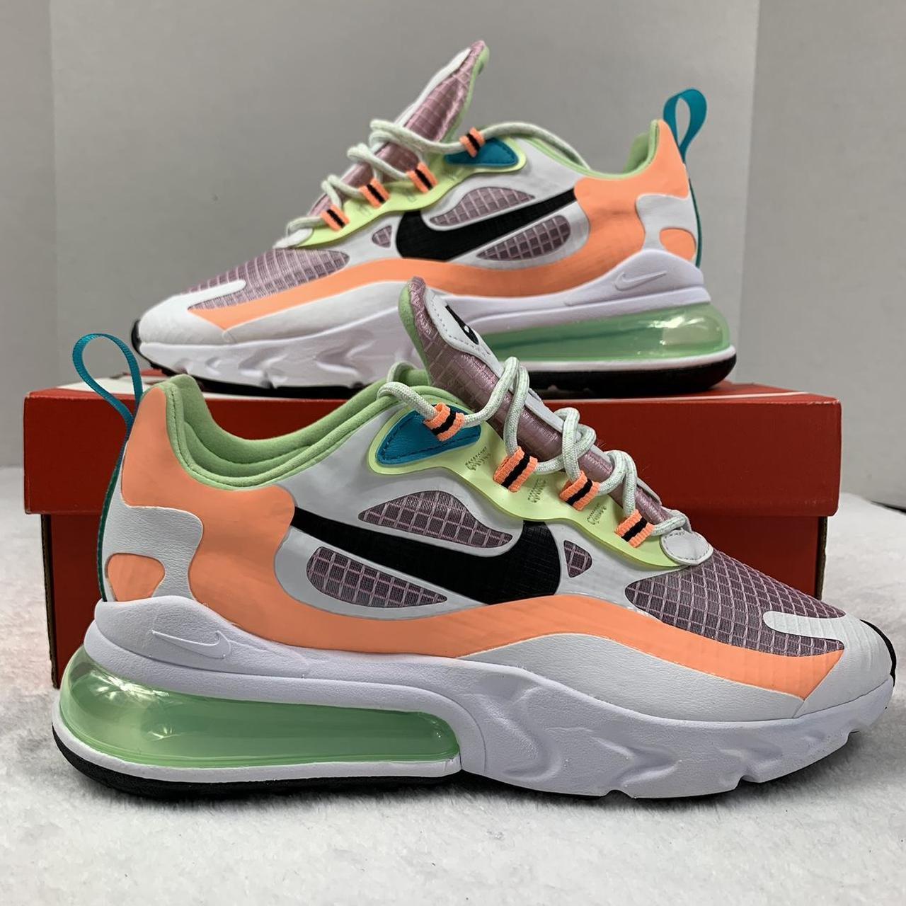 Pink and black air outlet max 270 react trainers