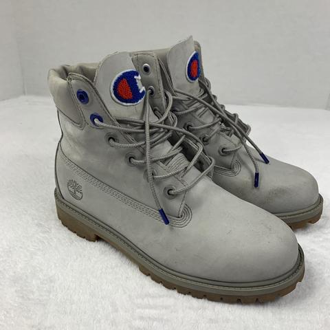 Grey champion shop timberland boots