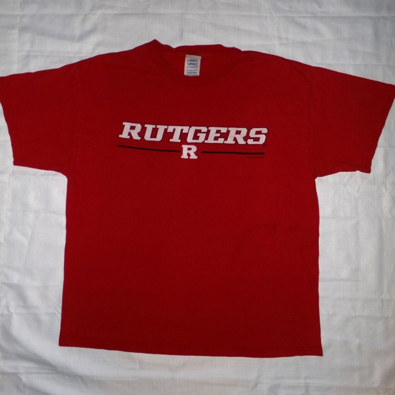 Rutgers University T-Shirt Measurements Length:... - Depop