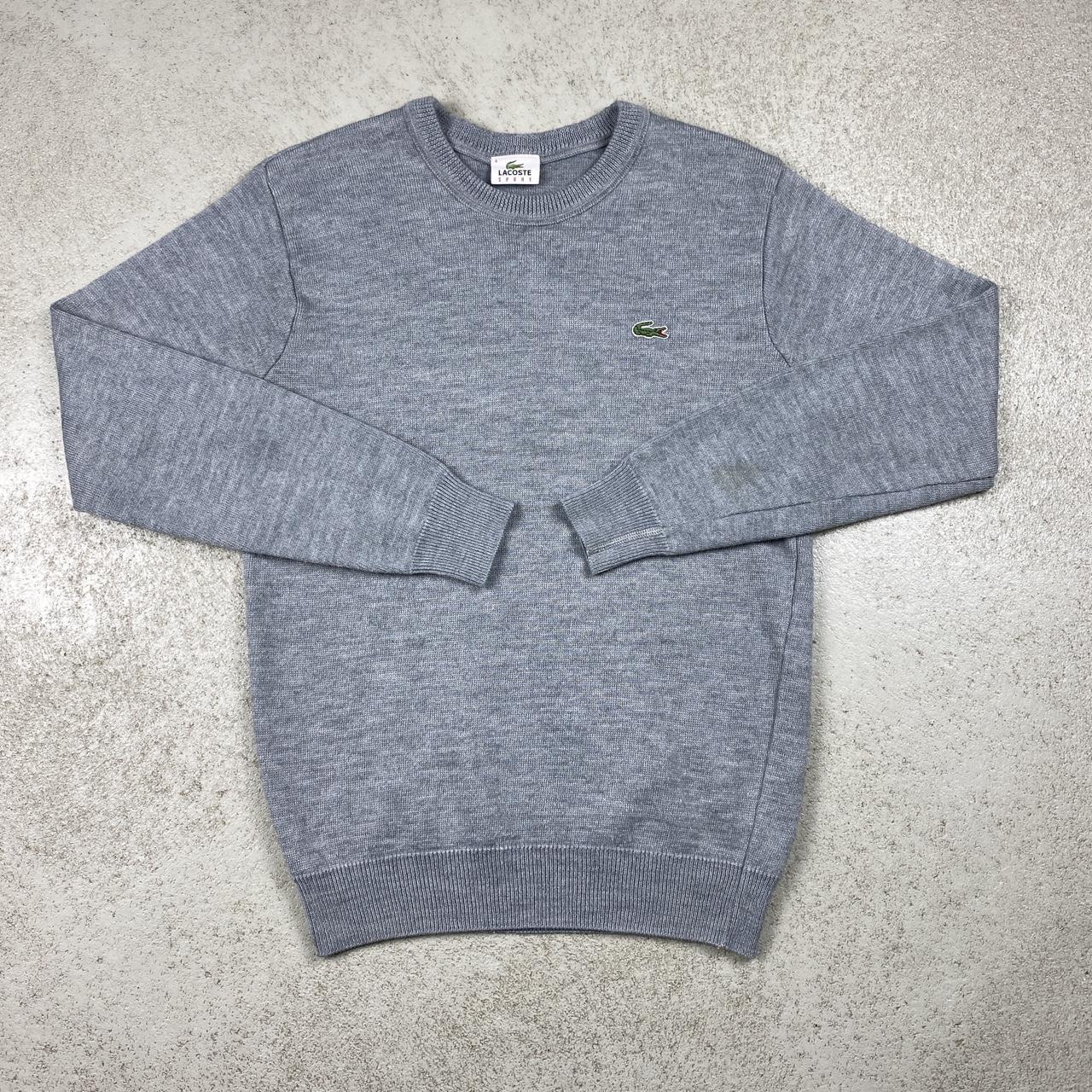 AVAILABLE🔓 Lacoste Knit Sweater mid Grey - Size: 4... - Depop