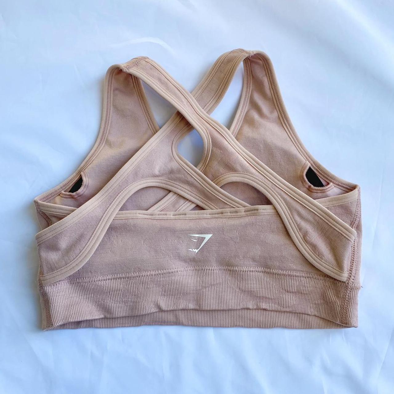 Gymshark baby pink adapt seamless sports bra Brand... Depop