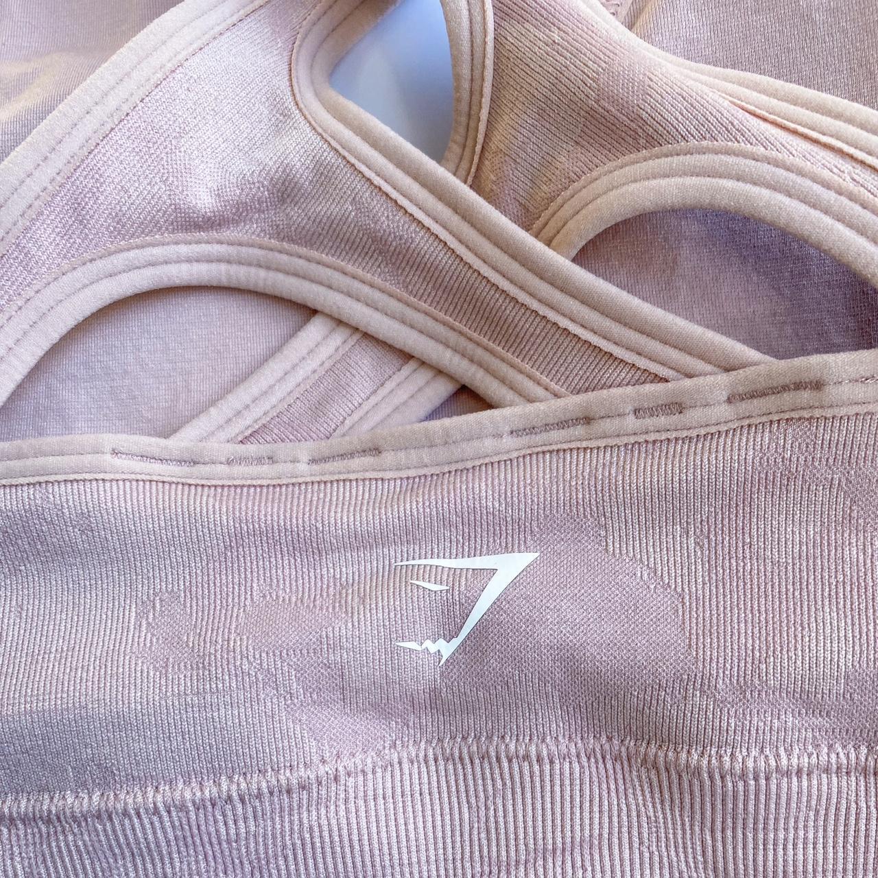 Gymshark baby pink adapt seamless sports bra Brand... Depop