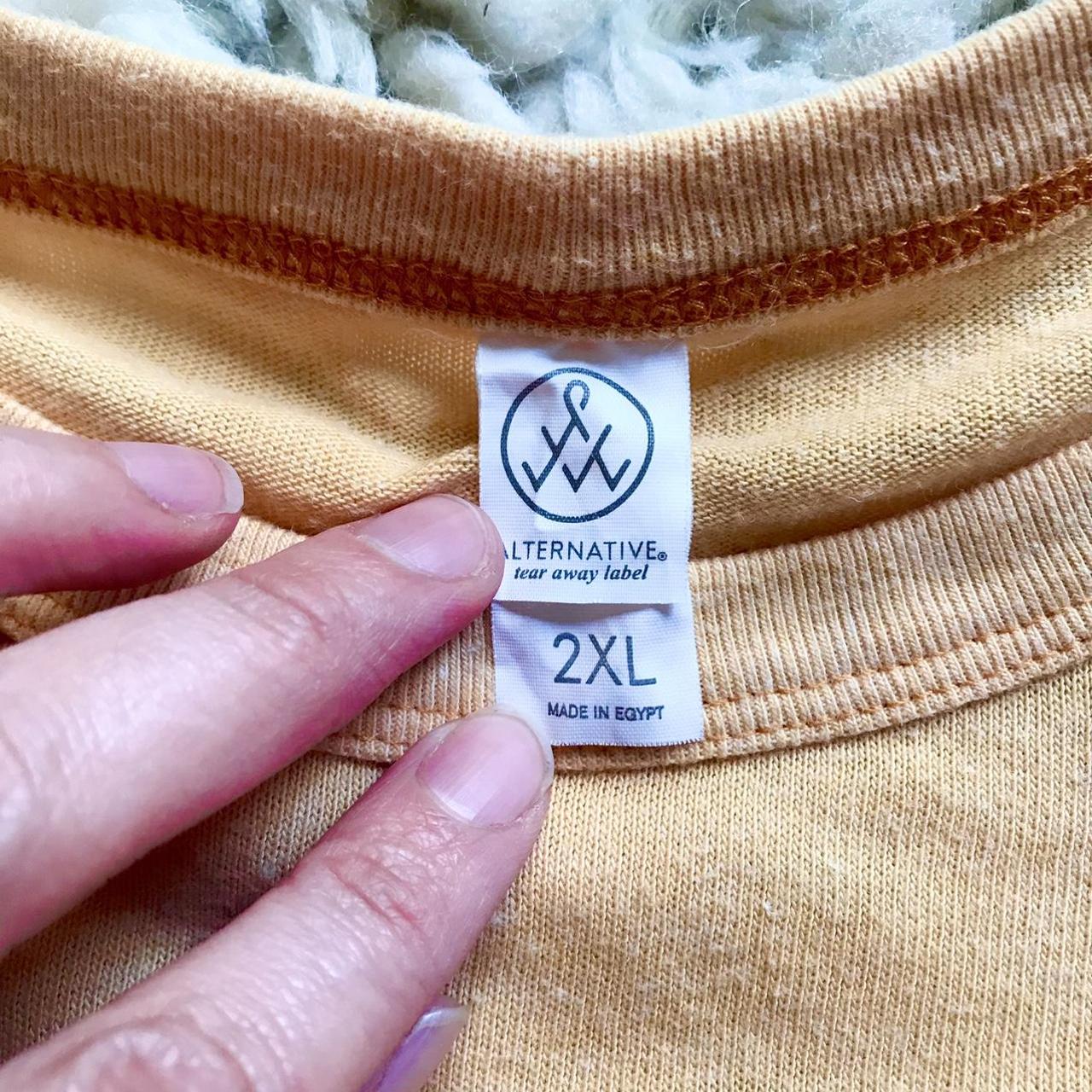 Alternative Apparel Women's Orange Shirt Depop