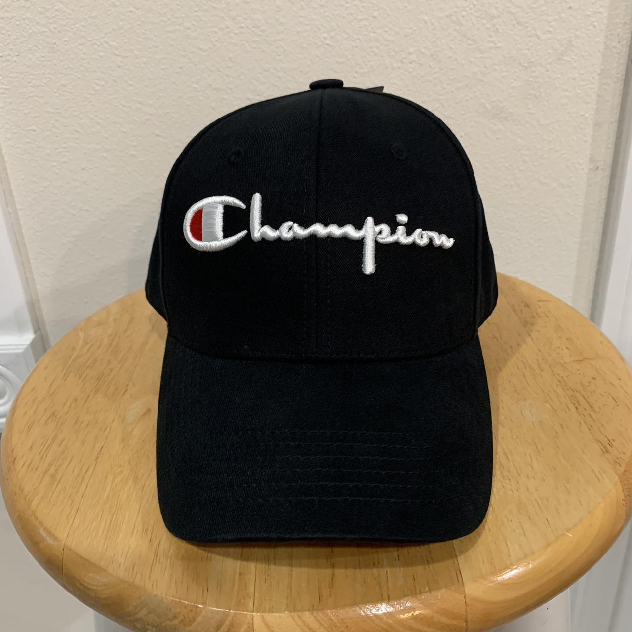 Champion Classic Twill Adjustable Hat Black,