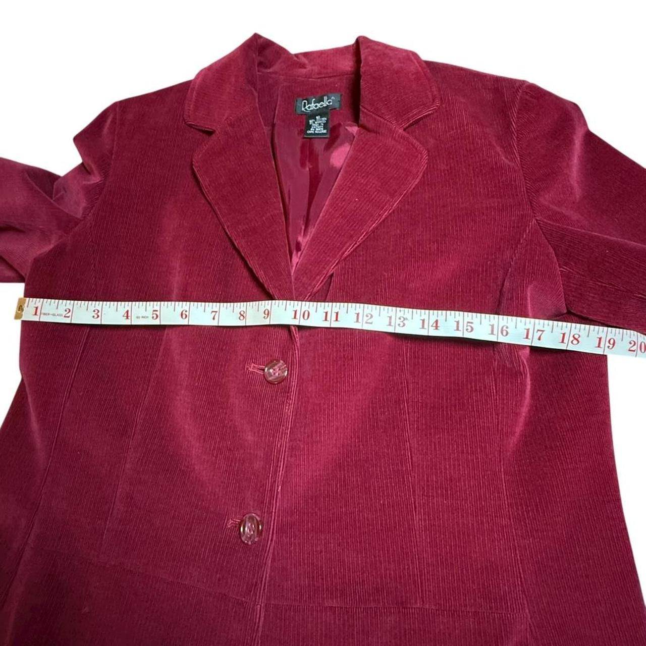 Rafaella Women's Blazer Jacket - Red/Burgundy - 1… - image 3