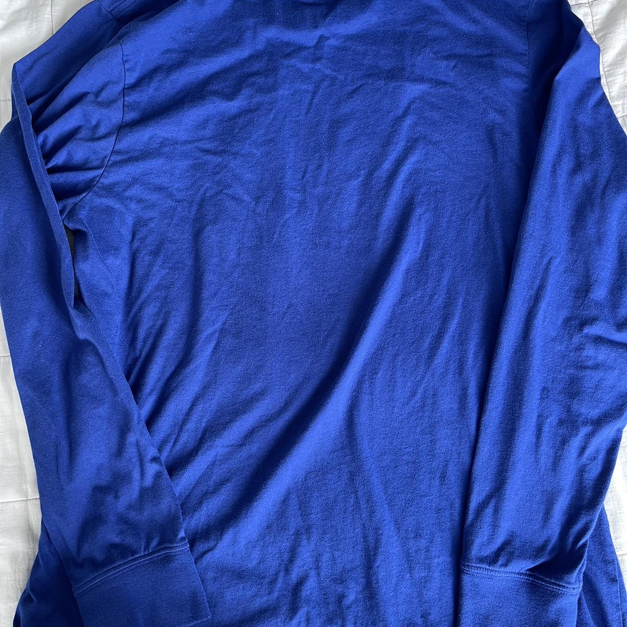 Blue NFL NY Giants Long Sleeve Shirt Size: Large - Depop