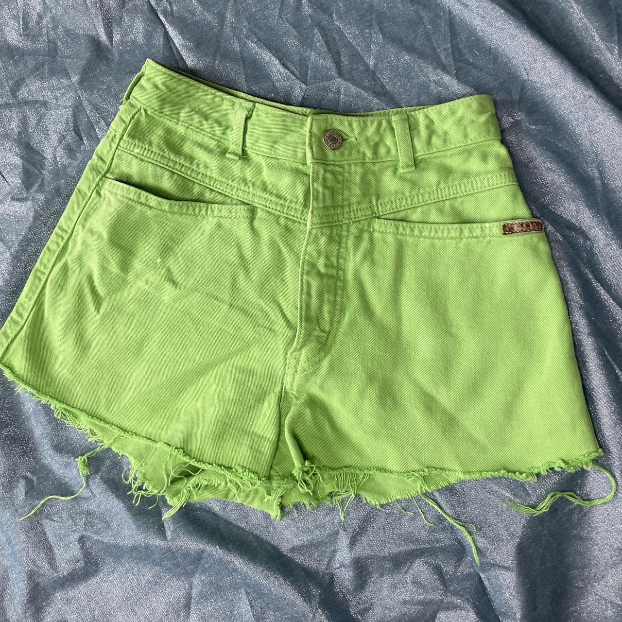 Green Denim Shorts by JeansEdwin or Edwin... - Depop