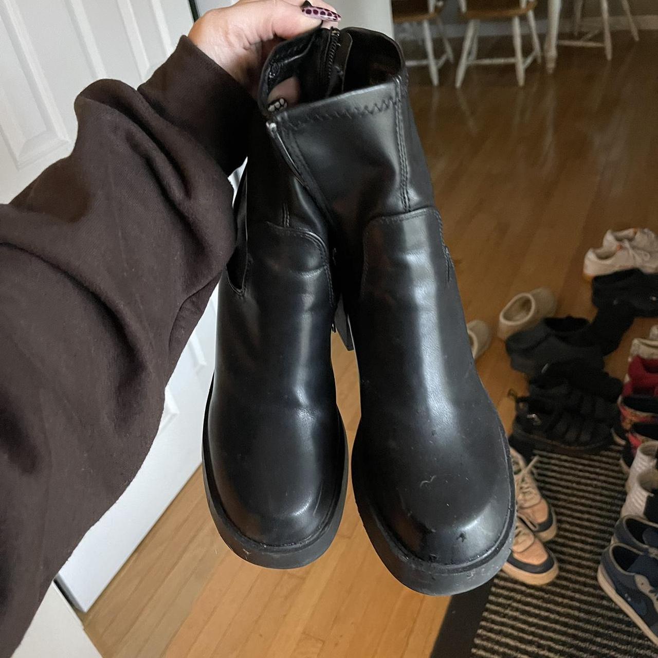 madden girl stomp platform wedge boots