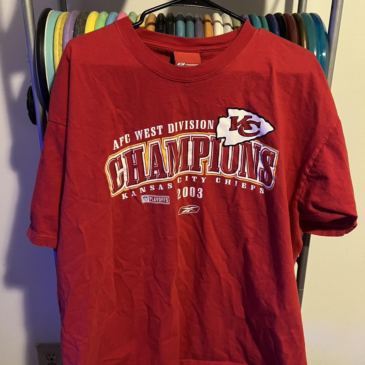 Vintage Kansas City Chiefs 2003 AFC Division Championship Shirt