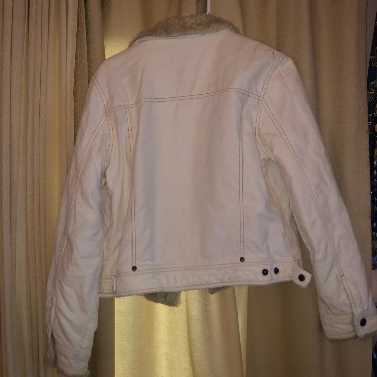 Aeropostale Women's White Jacket | Depop