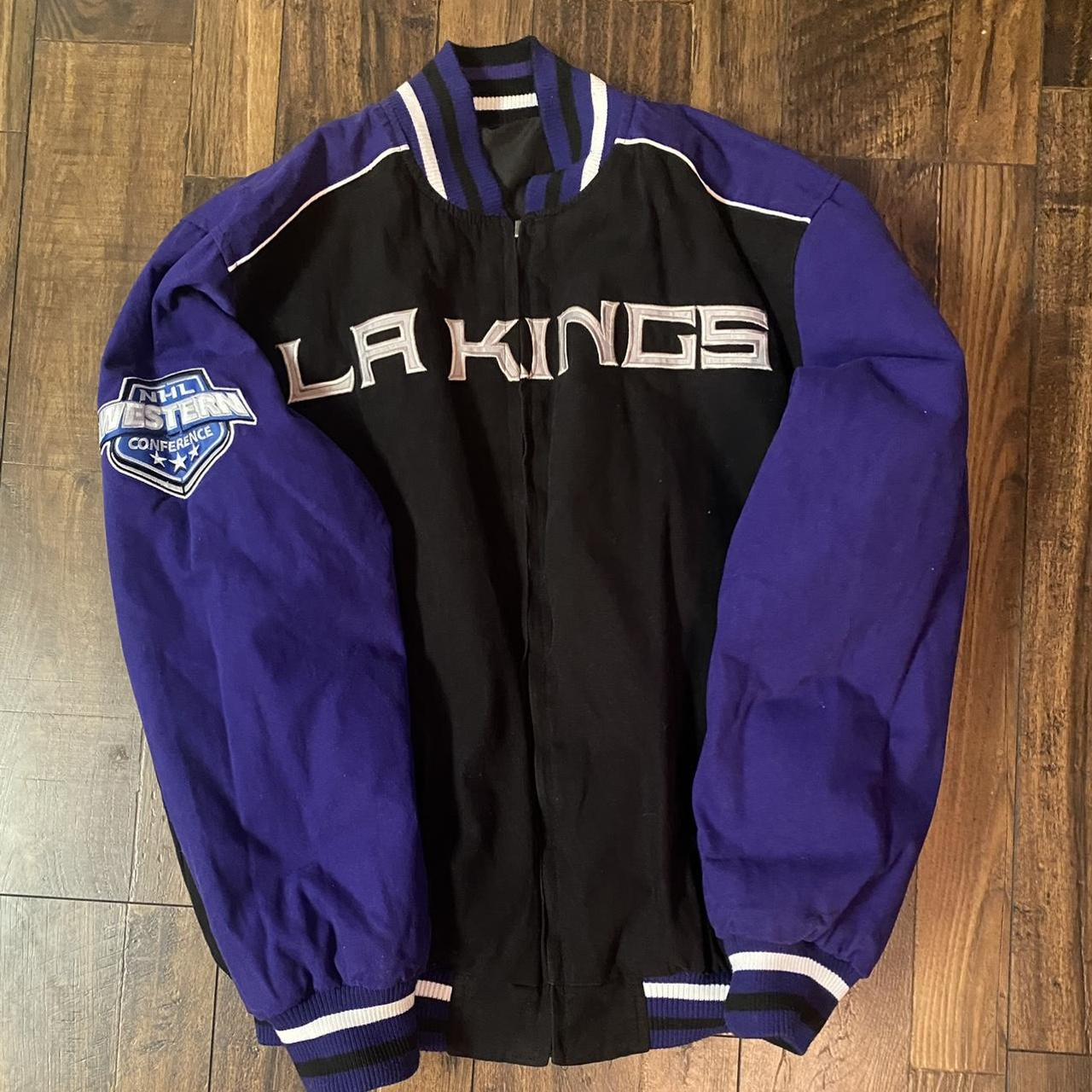 NHL La Kings Purple Varsity Jacket