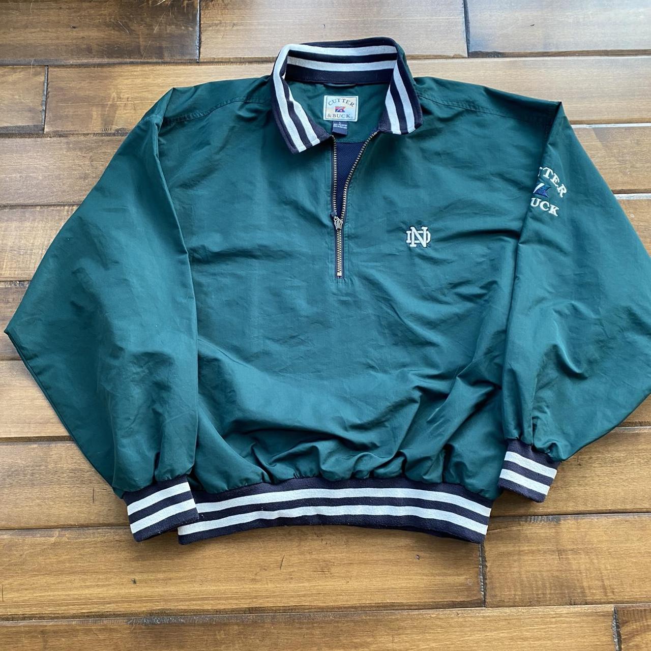 Cutter & Buck Men's Green Jacket Depop