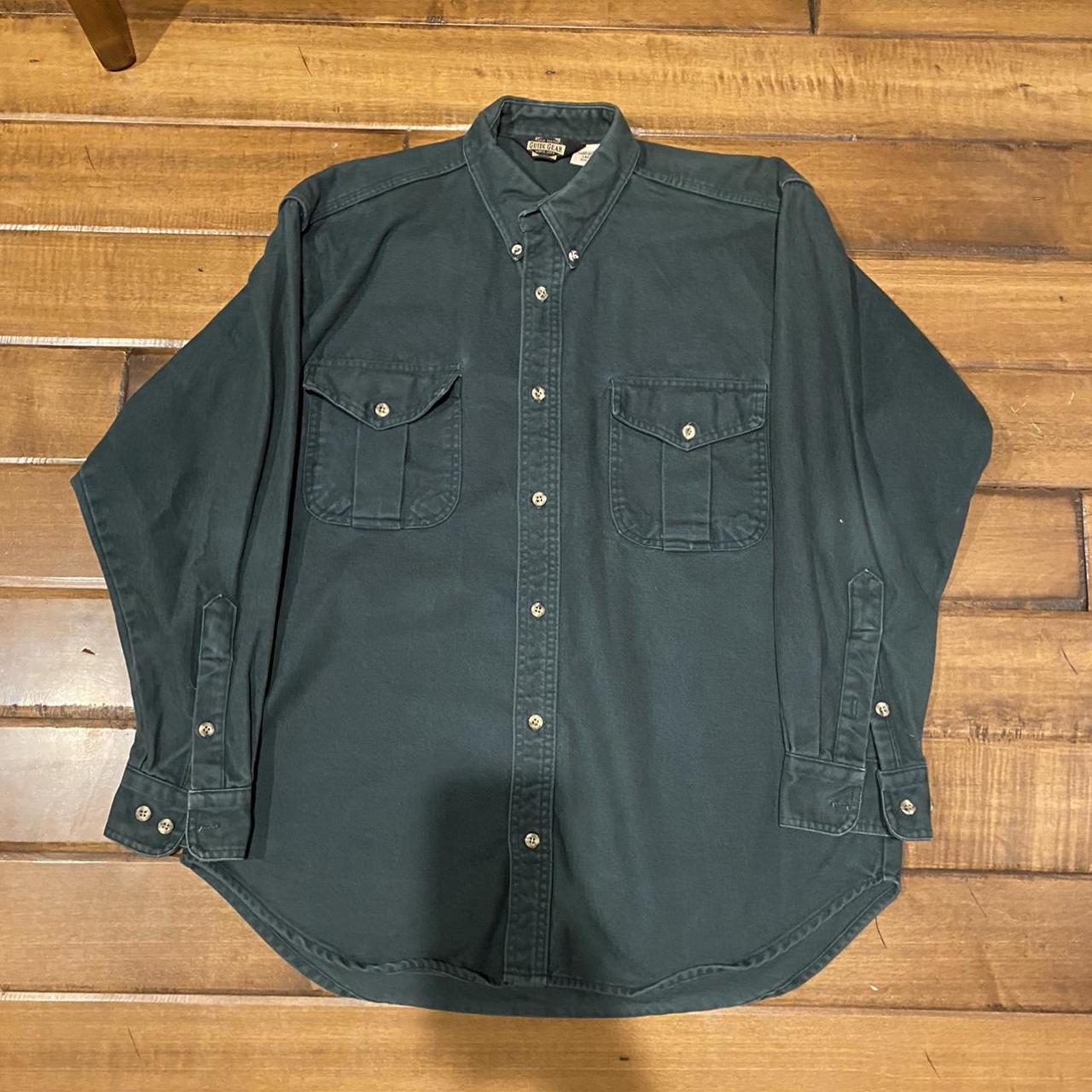 Vintage Guide Gear Large Green Button Up #vintage... - Depop