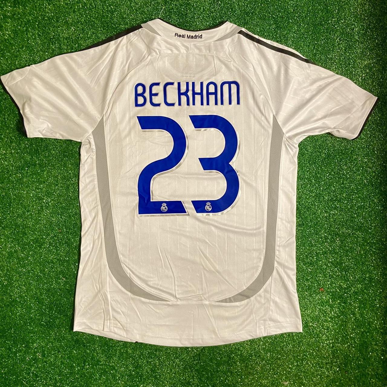 Real Madrid Home Jersey 06/07 Beckham 🏴󠁧󠁢󠁥󠁮󠁧󠁿 Size... - Depop