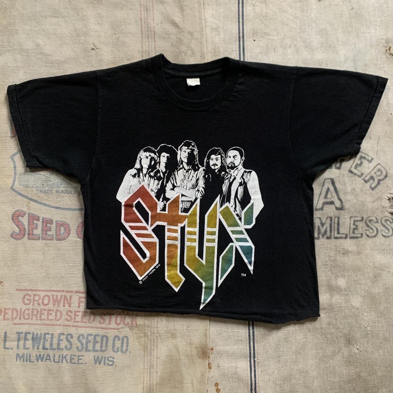 Styx Vintage Band Logo Shirt, Men's Graphic Rock Band Tees