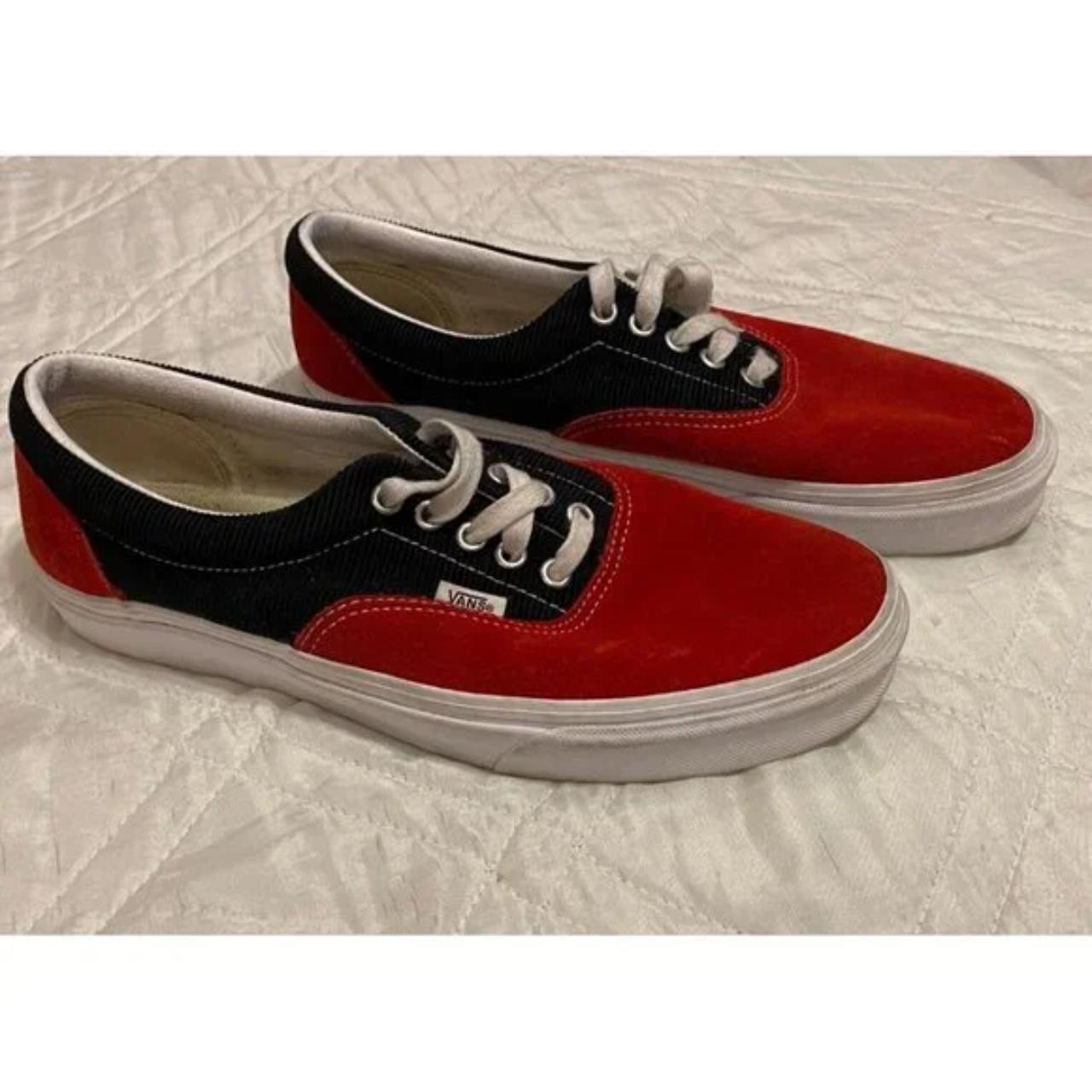 Vans old skool hot sale red suede