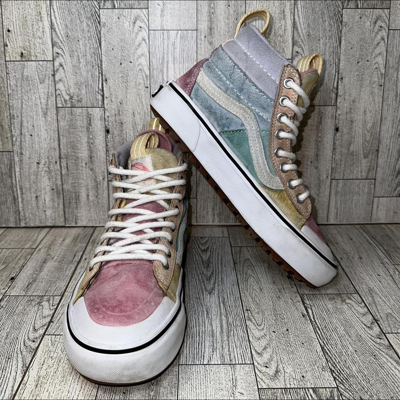 Vans Sk8 Hi MTE 2.0 DX Pastel Rainbow Colorblock. Depop