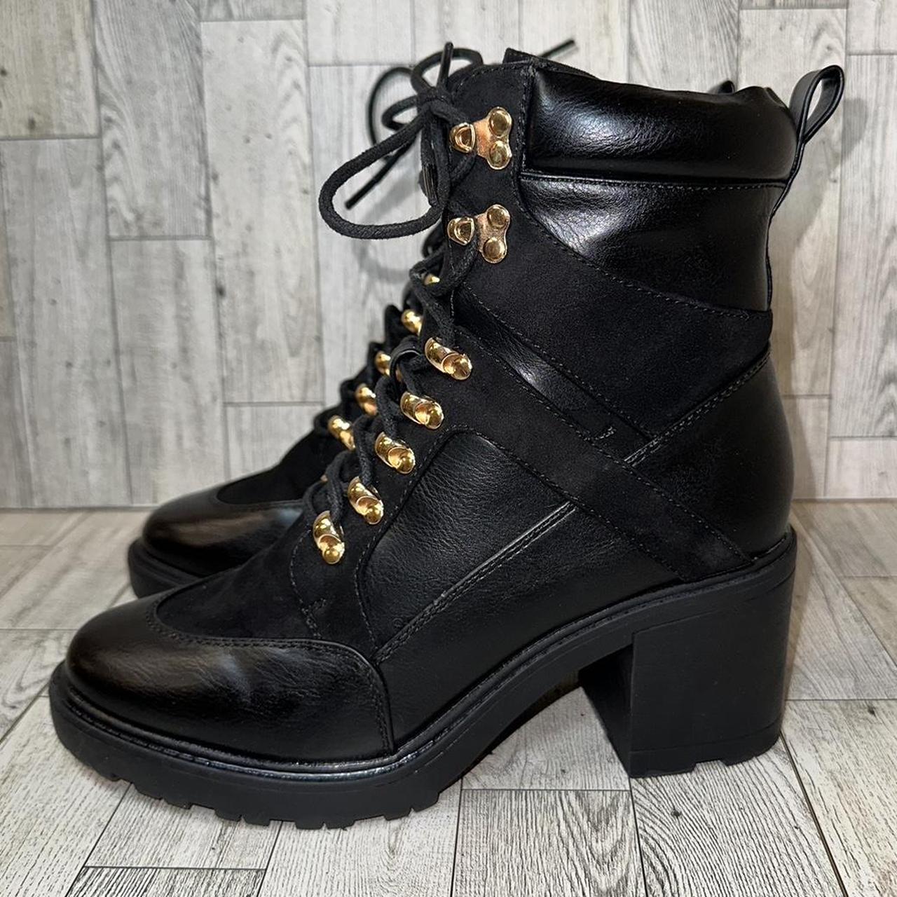 Justfab black booties best sale