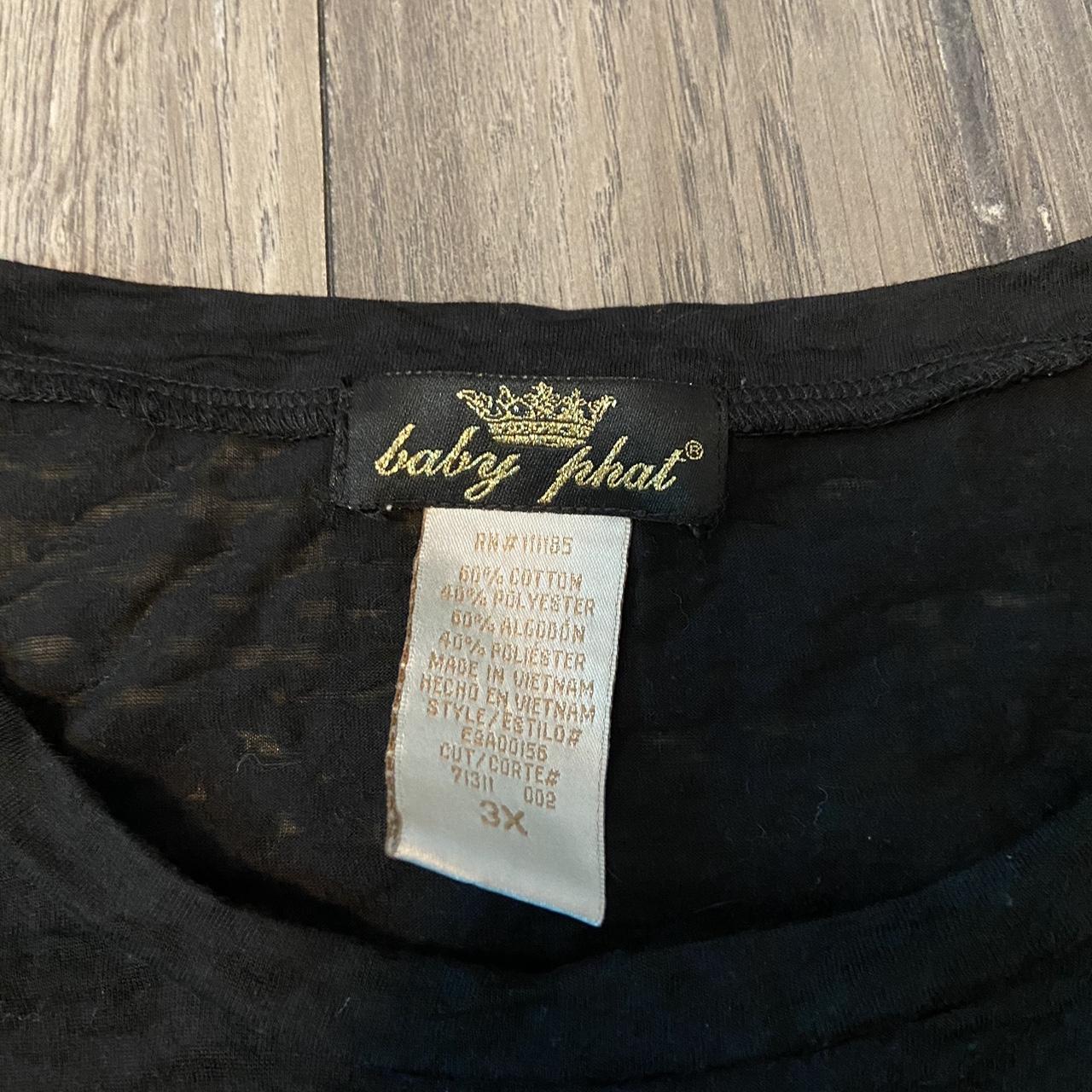 Shirt Baby Phat Clothing Line BABY PHAT Orange Shirt Blouse Top