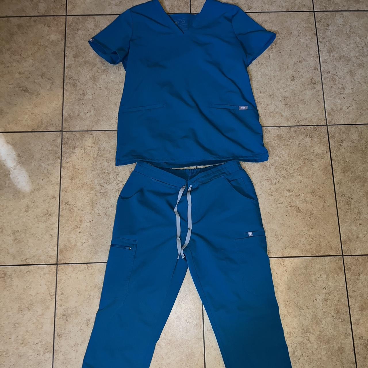 Blue Figs Scrubs Set Size S - Depop