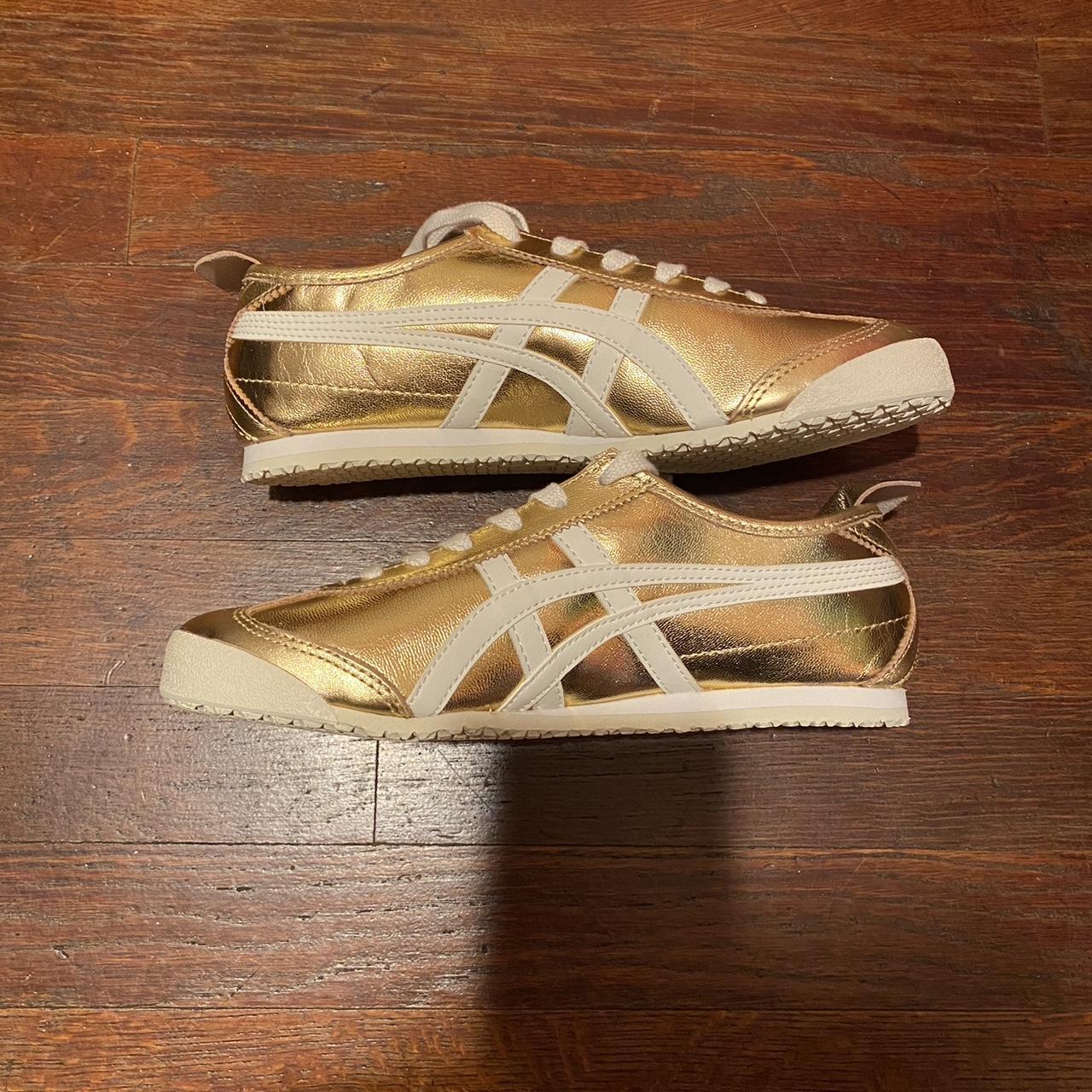 Onitsuka Tiger Mexico 66 gold/white Size 6 US / 7.5... - Depop