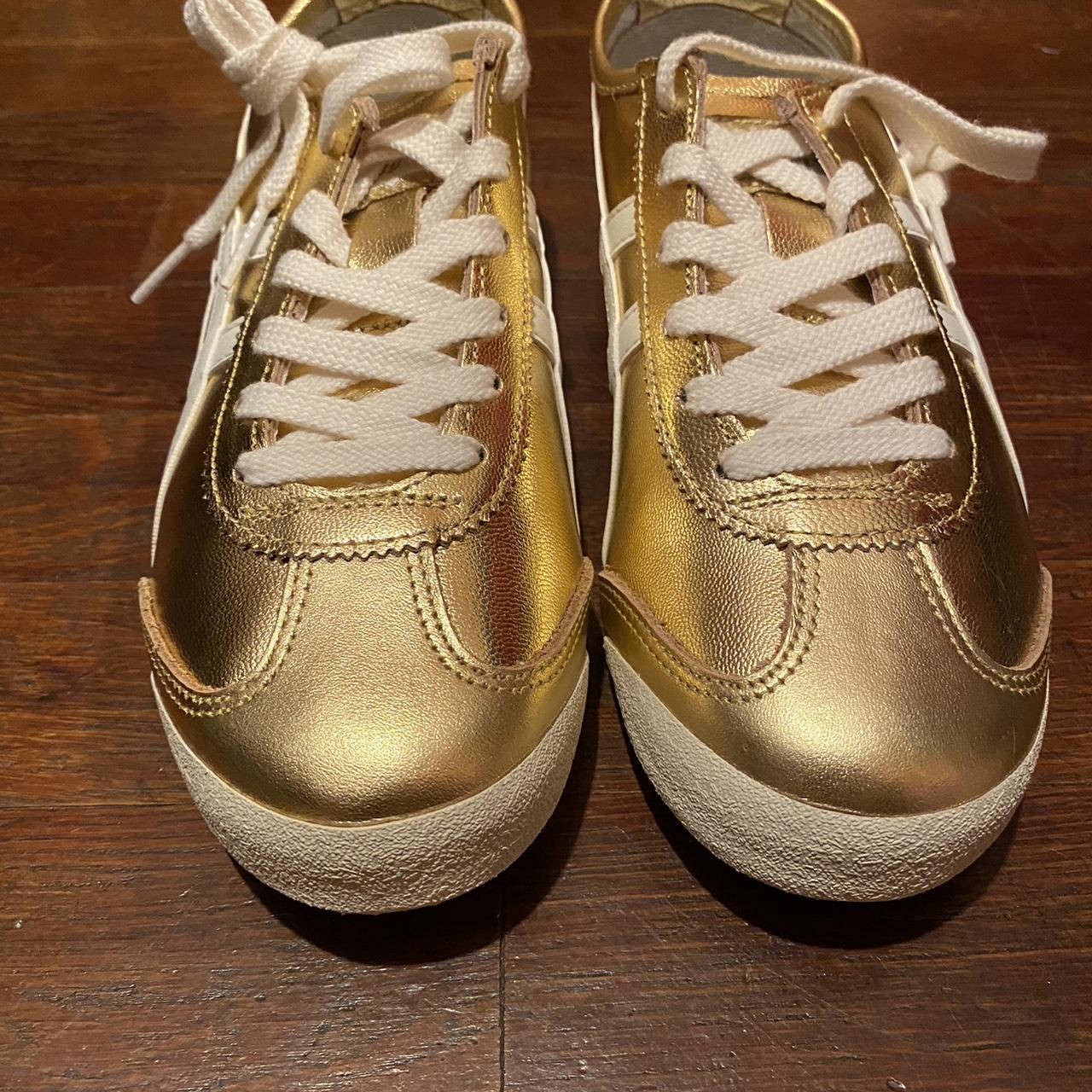 Onitsuka Tiger Mexico 66 gold/white Size 6 US / 7.5... - Depop