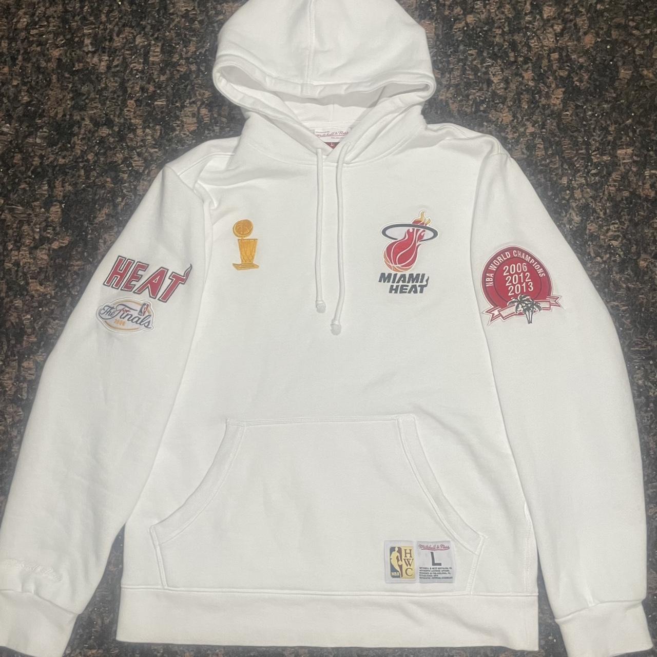 Miami Heat Grey Pullover Hoodie Brand new with - Depop