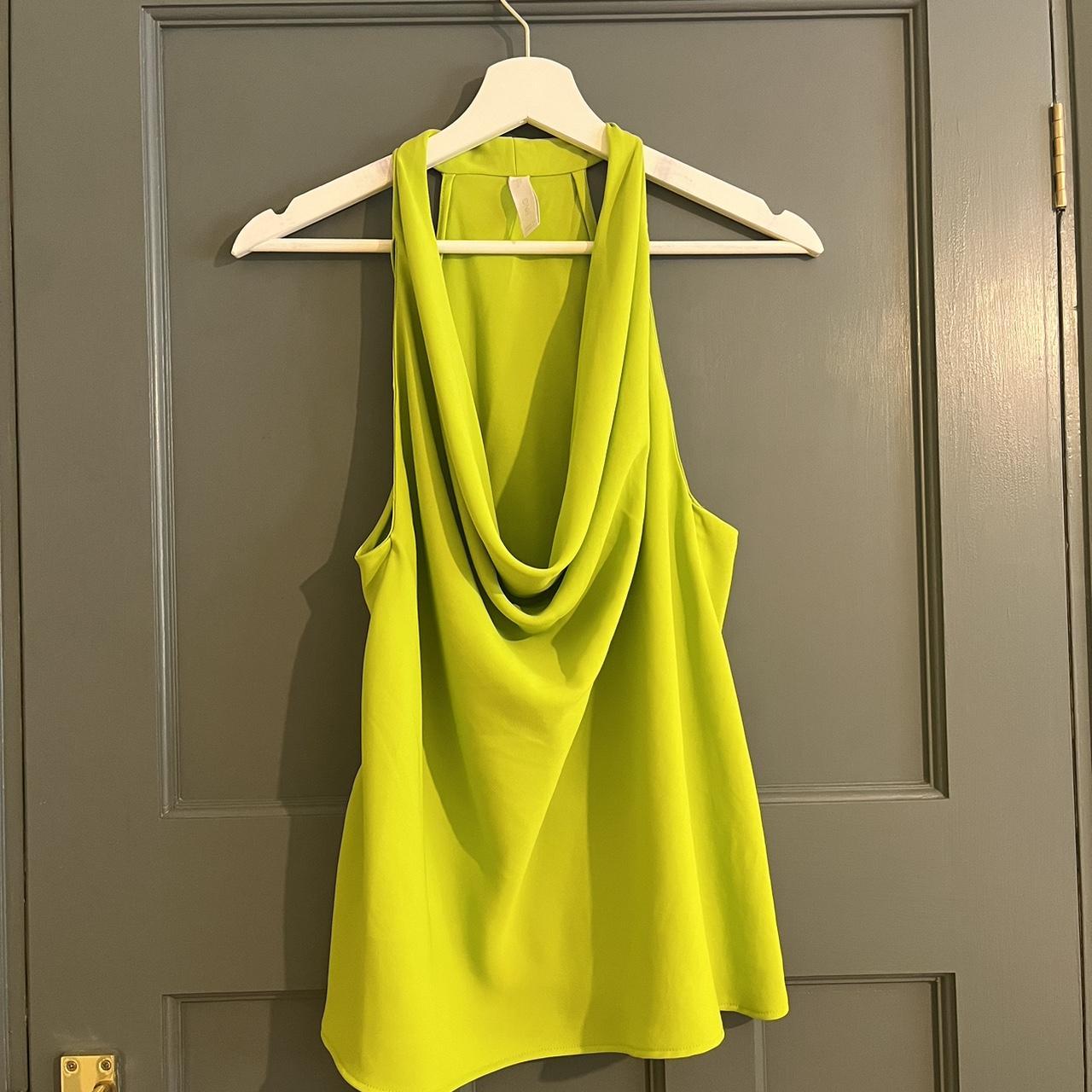 Mango Lime Green Halter Neck Size Small Never Worn Depop