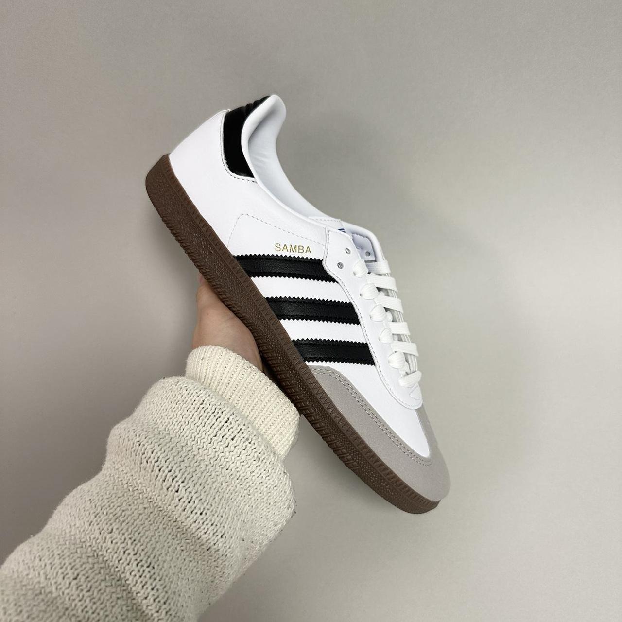 ADIDAS SAMBA VEGAN WHITE ORIGINAL BOX... - Depop