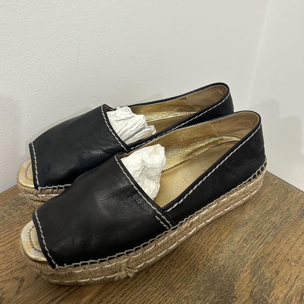 Prada peep toe espadrilles best sale