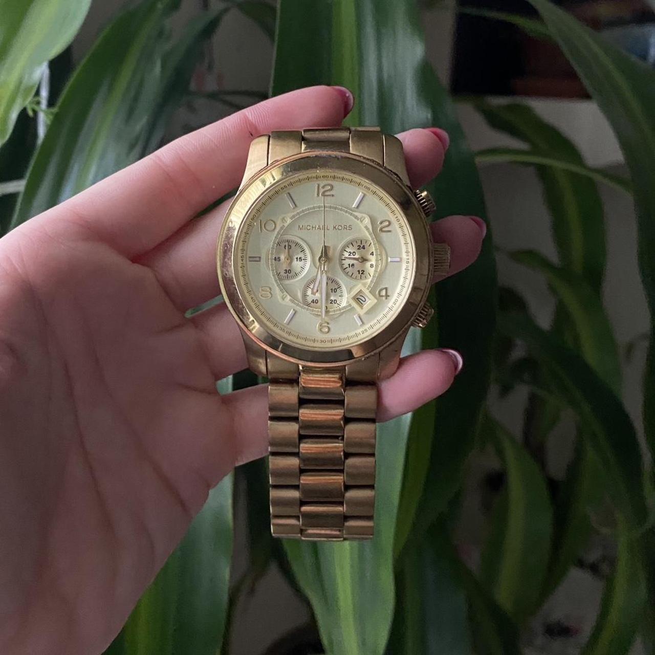 Micheal kors mens on sale gold watch