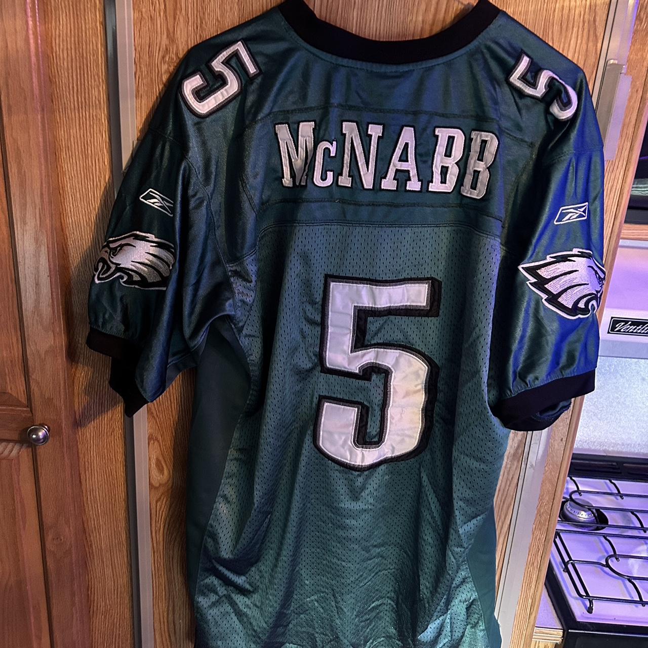 Reebok Philadelphia Eagles McNabb Jersey Green Men's - Depop