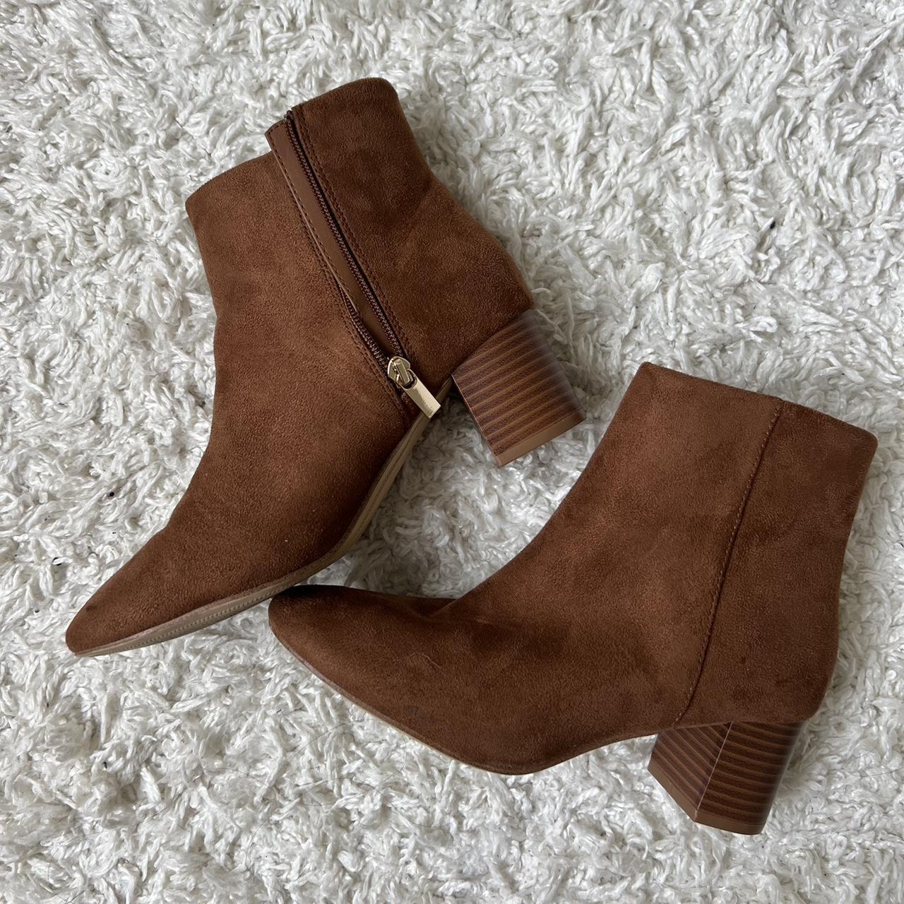 suede tan ankle boots womens