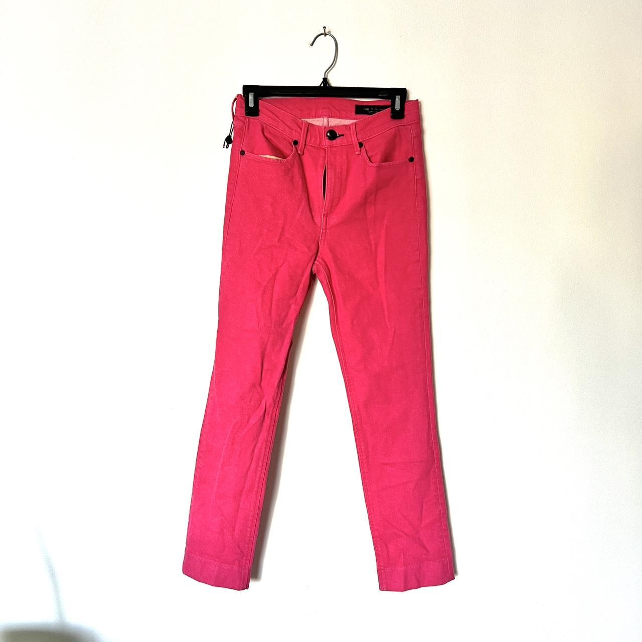 Neon pink 2024 skinny jeans