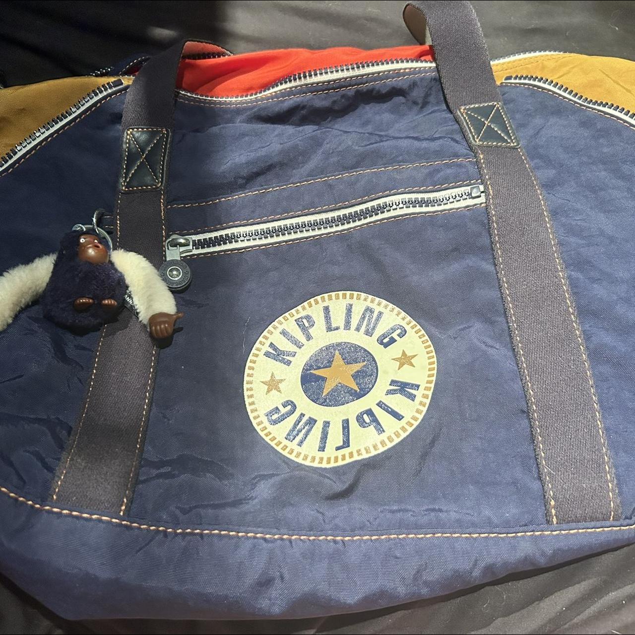 Kipling bag with monkey and long strap. kipling... Depop