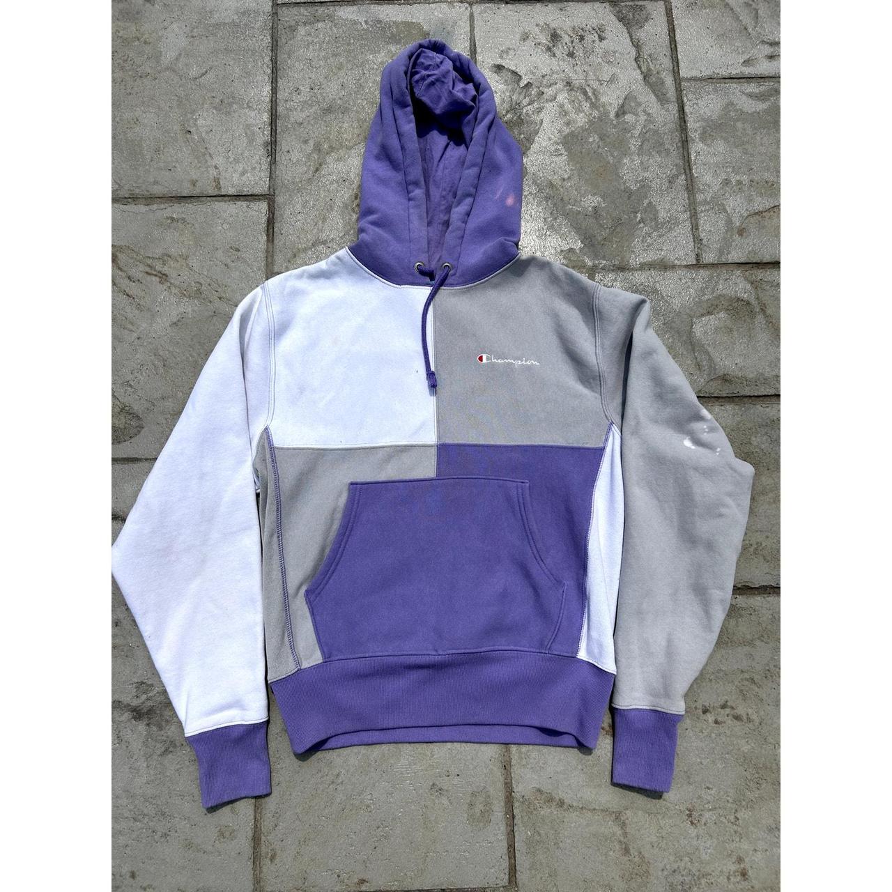 90s Champion Vintage Sweatshirt w Paneled Coloring