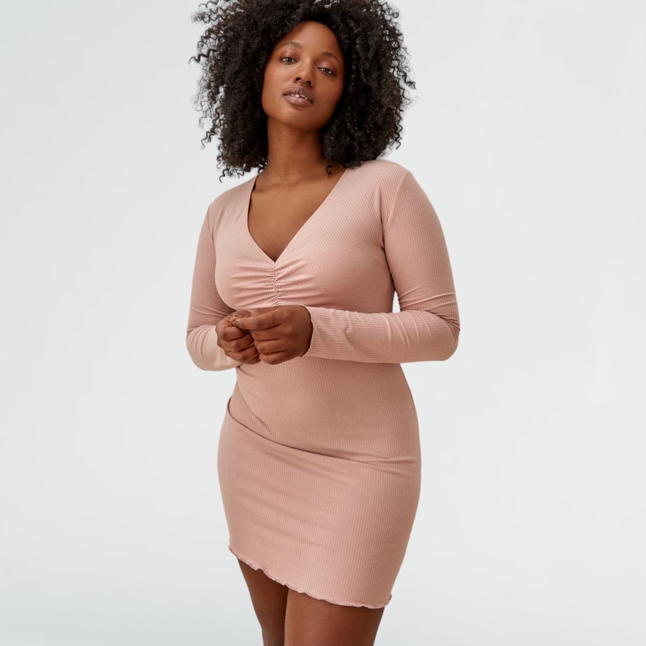 Reformation Jennie Long Sleeve Bodycon Mini Dress