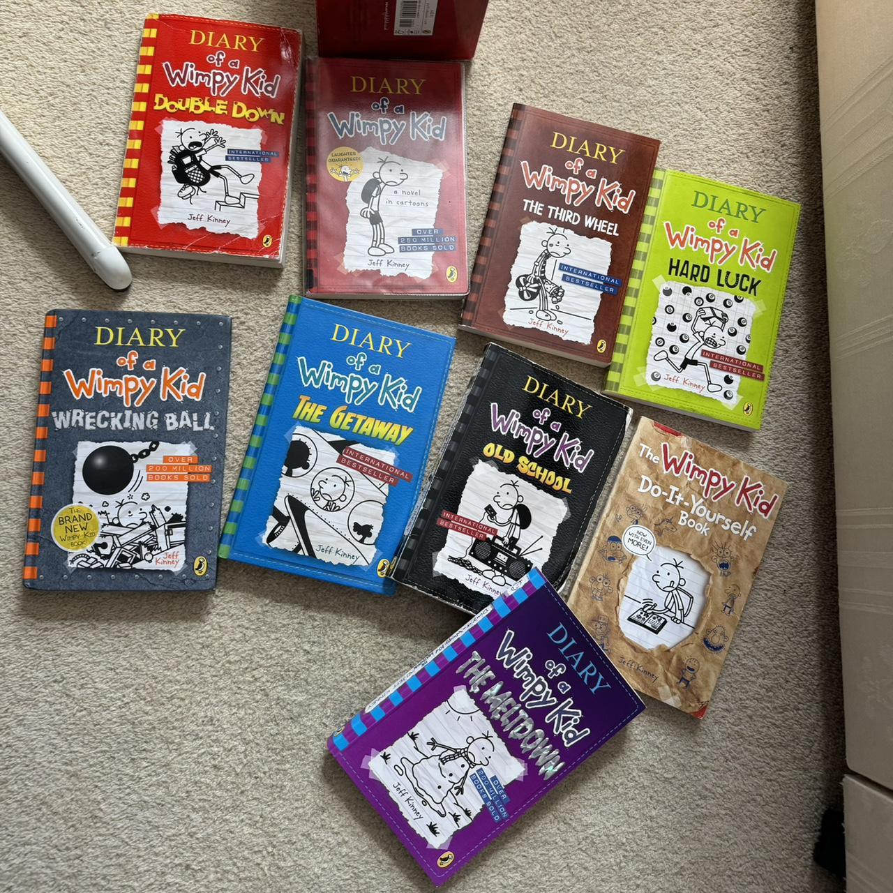 Diary of a Wimpy kid book collection + 3 books. 9... - Depop