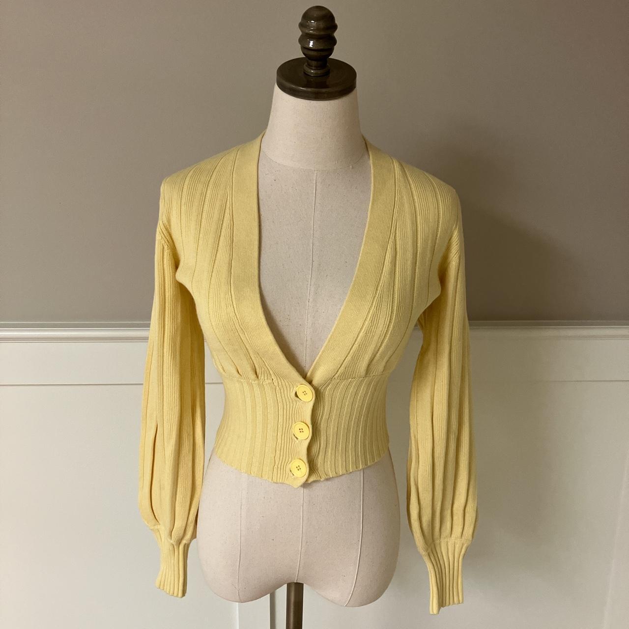 Butter shop yellow cardigan