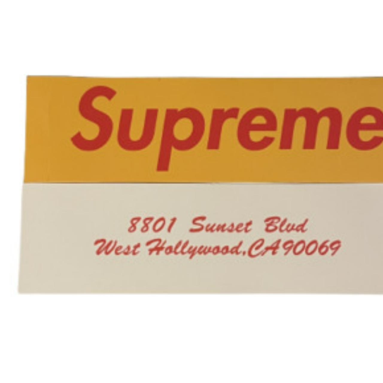 SUPREME West Hollywood Sticker 5枚セット Supreme West Hollywood Store Opening Box Logo | Depop