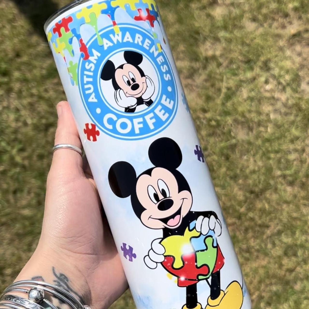 20oz skinny Stainless steel tumbler Mickey Mouse