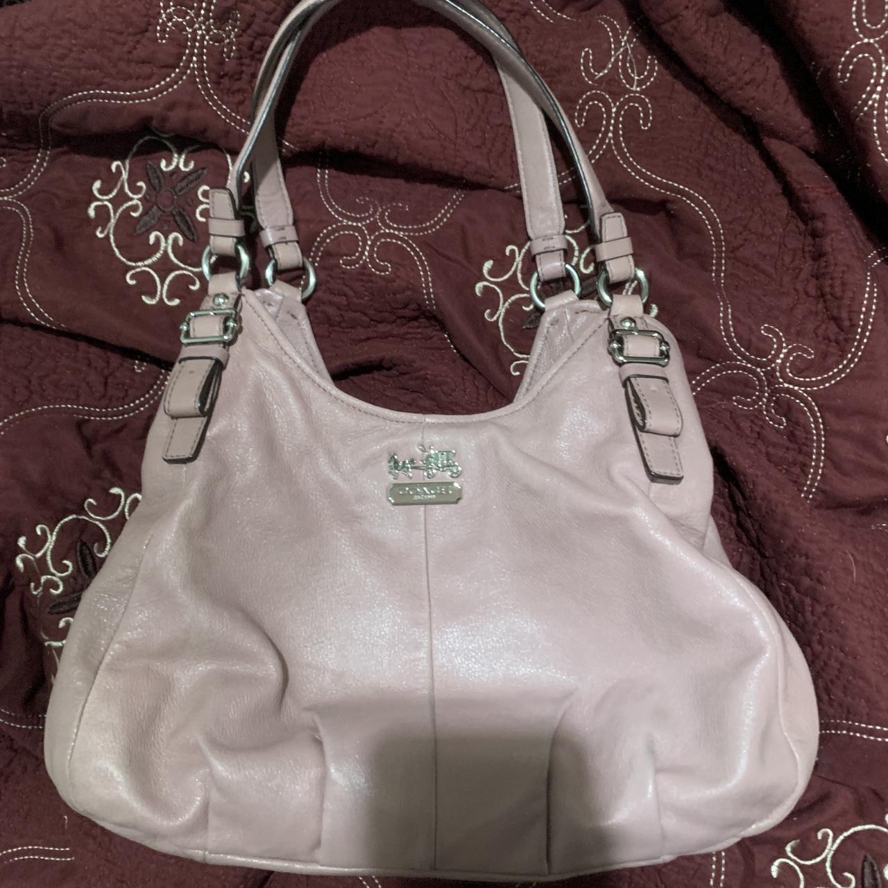 Coach AVA Pebble Leather Blossom Light Pink Chain Strap Shoulder Bag Purse  ~ NEW | eBay