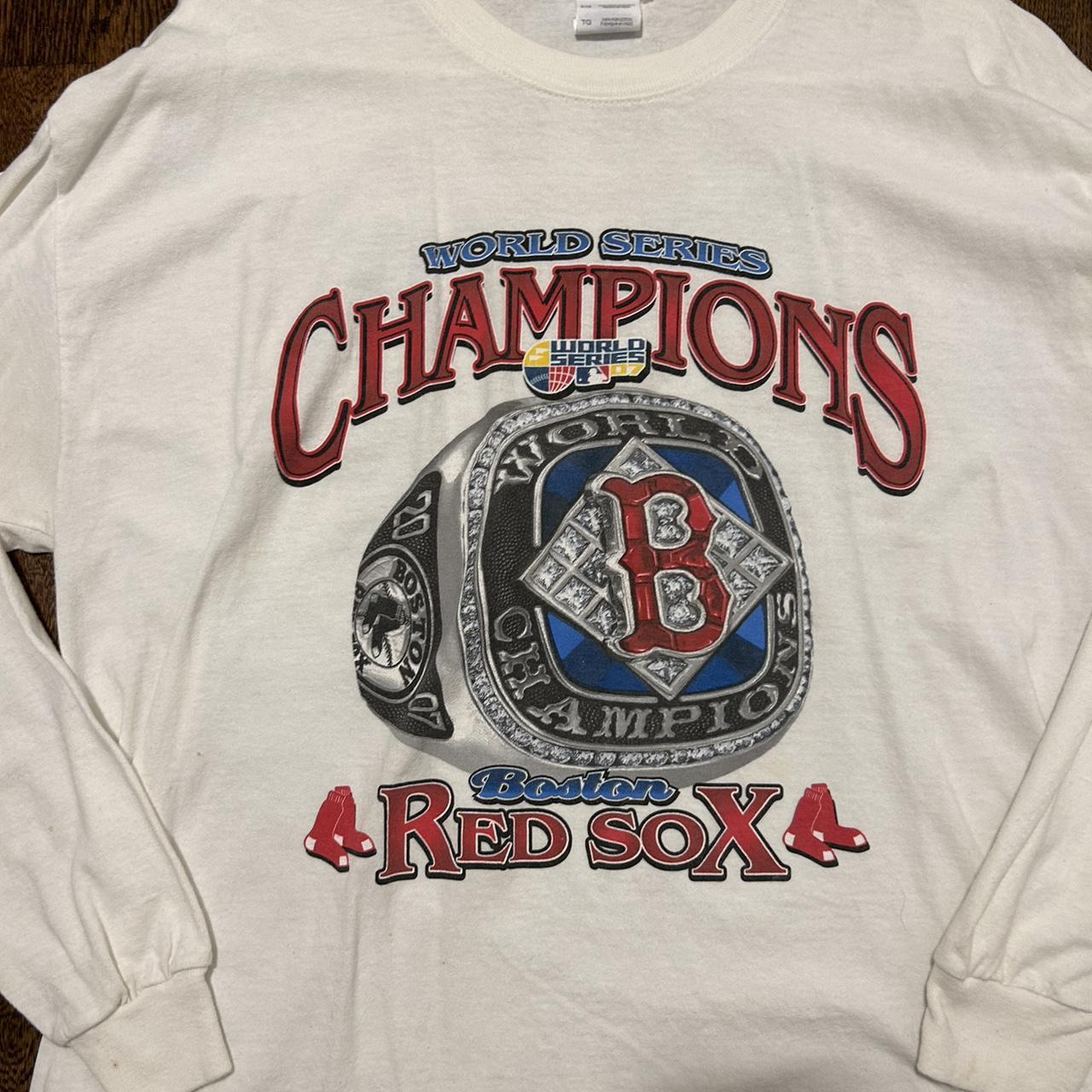 World Series Red Sox shirt Long sleeve 2007 - Depop