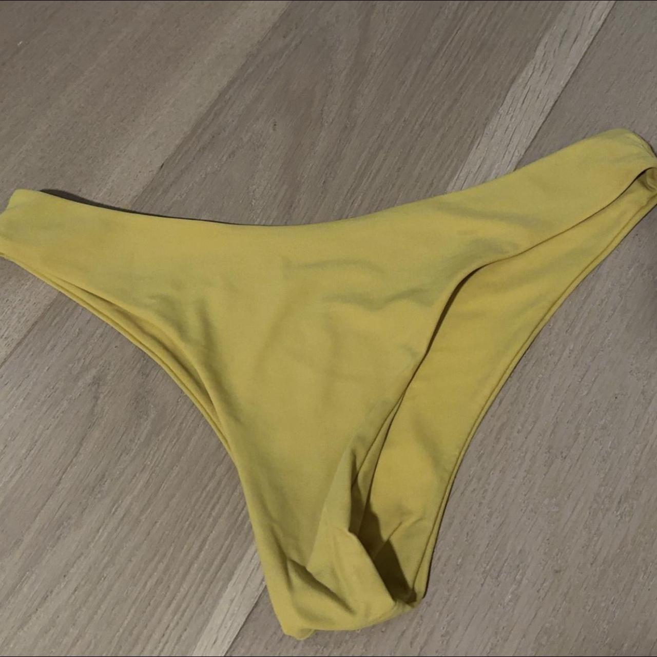 PacSun Women's Yellow Swimsuit-one-piece | Depop