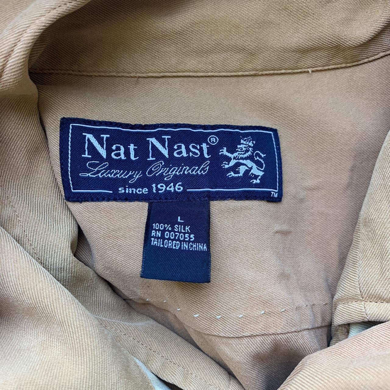 Vintage Nat Nast Luxury Originals 100% Silk Button... - Depop