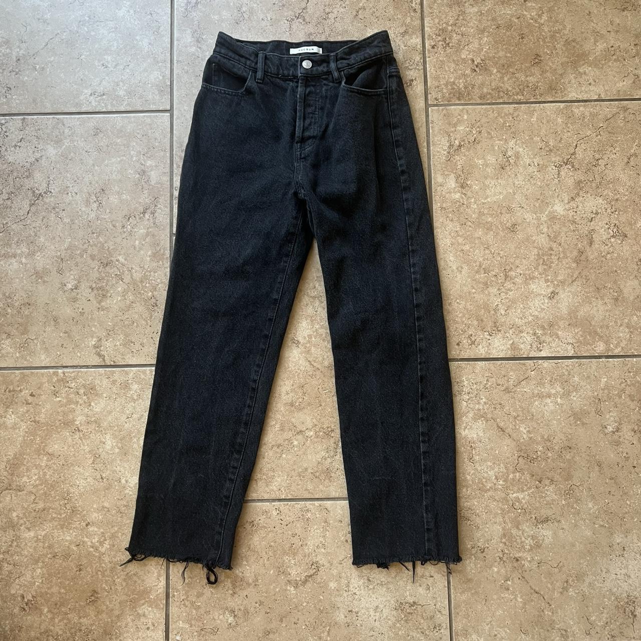 pacsun high rise straight jeans size 24 - Depop