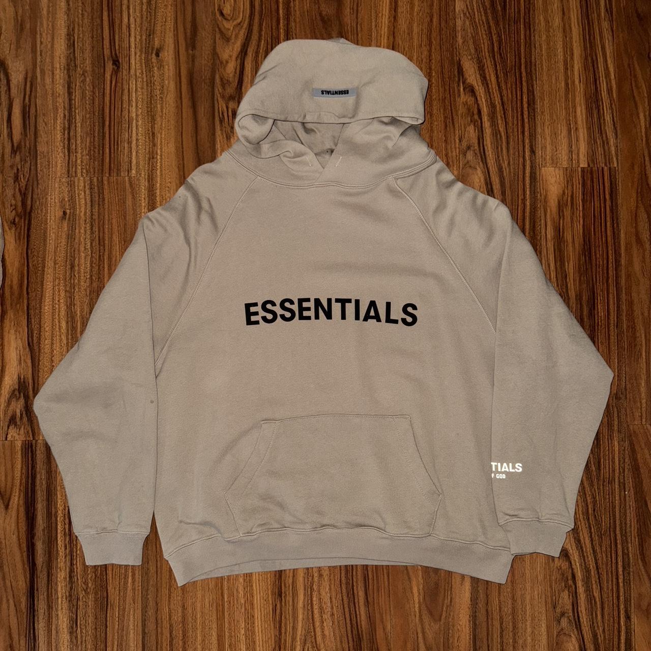 Depop essentials hoodie sale