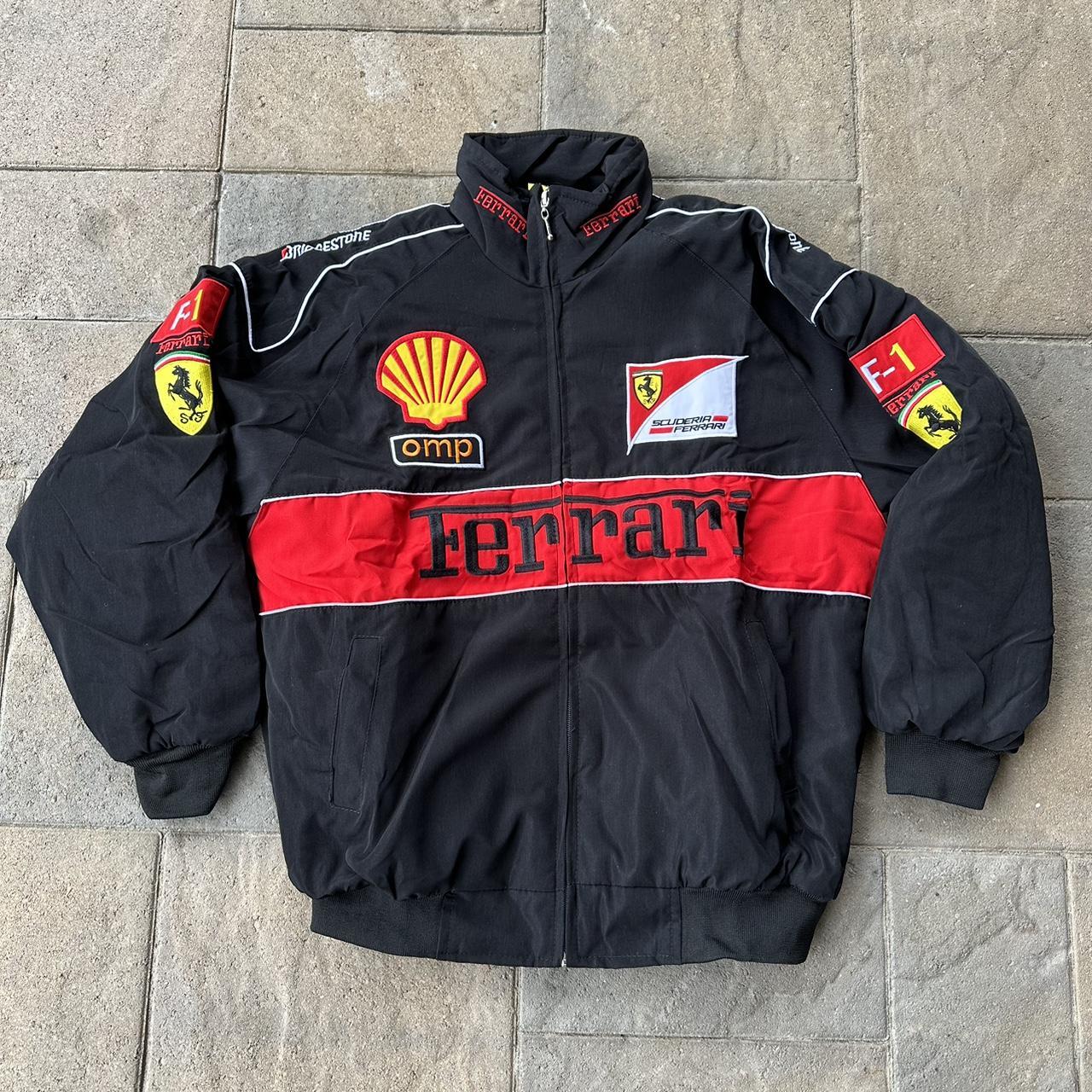 New Ferrari F1 Race Jacket Mens Size M Quilted Lined... - Depop