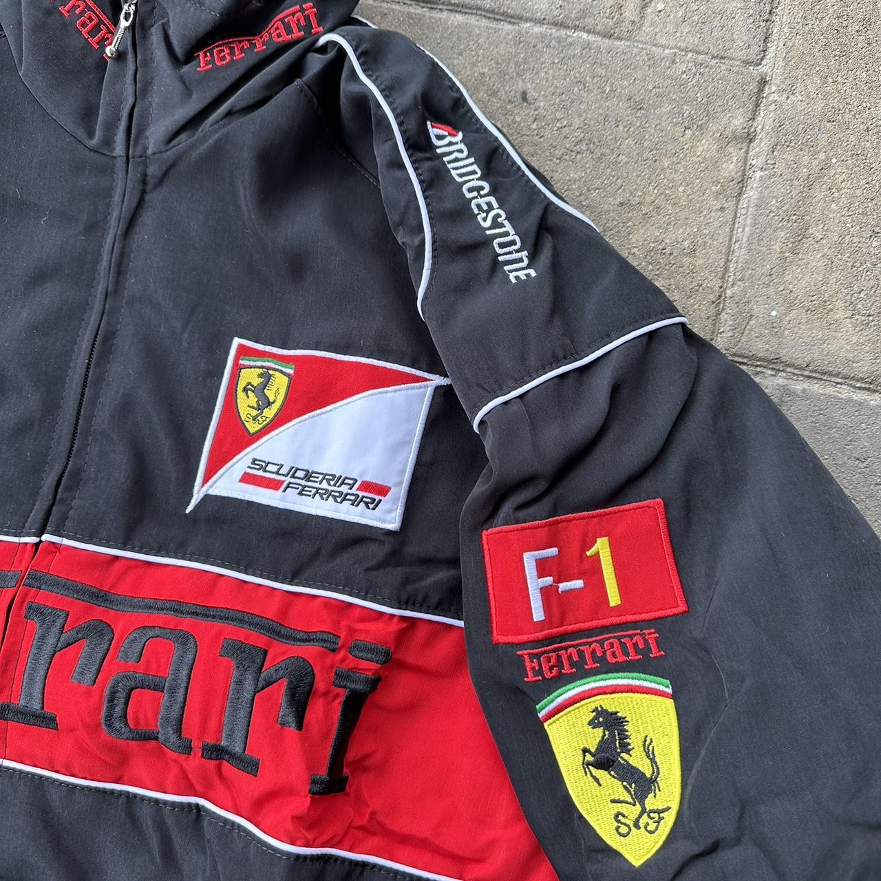 New Ferrari F1 Race Jacket Mens Size M Quilted Lined... - Depop